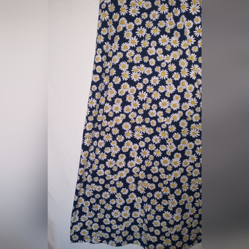 90's Y2K Floral Maxi Skirt Daisy Print Stretchy Promesa Vintage Fairy Small - Picture 2 of 6